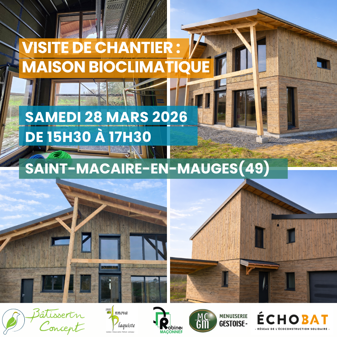 Visite de chantier - Maison bioclimatique 49